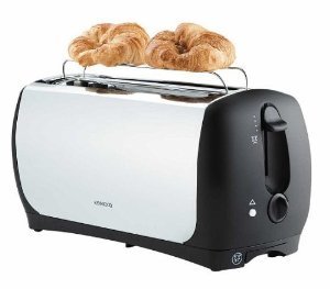 Toaster with warming rack