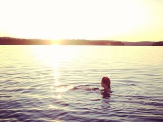 Person swimming