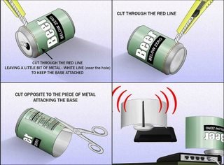 Aluminium Can Signal Booster